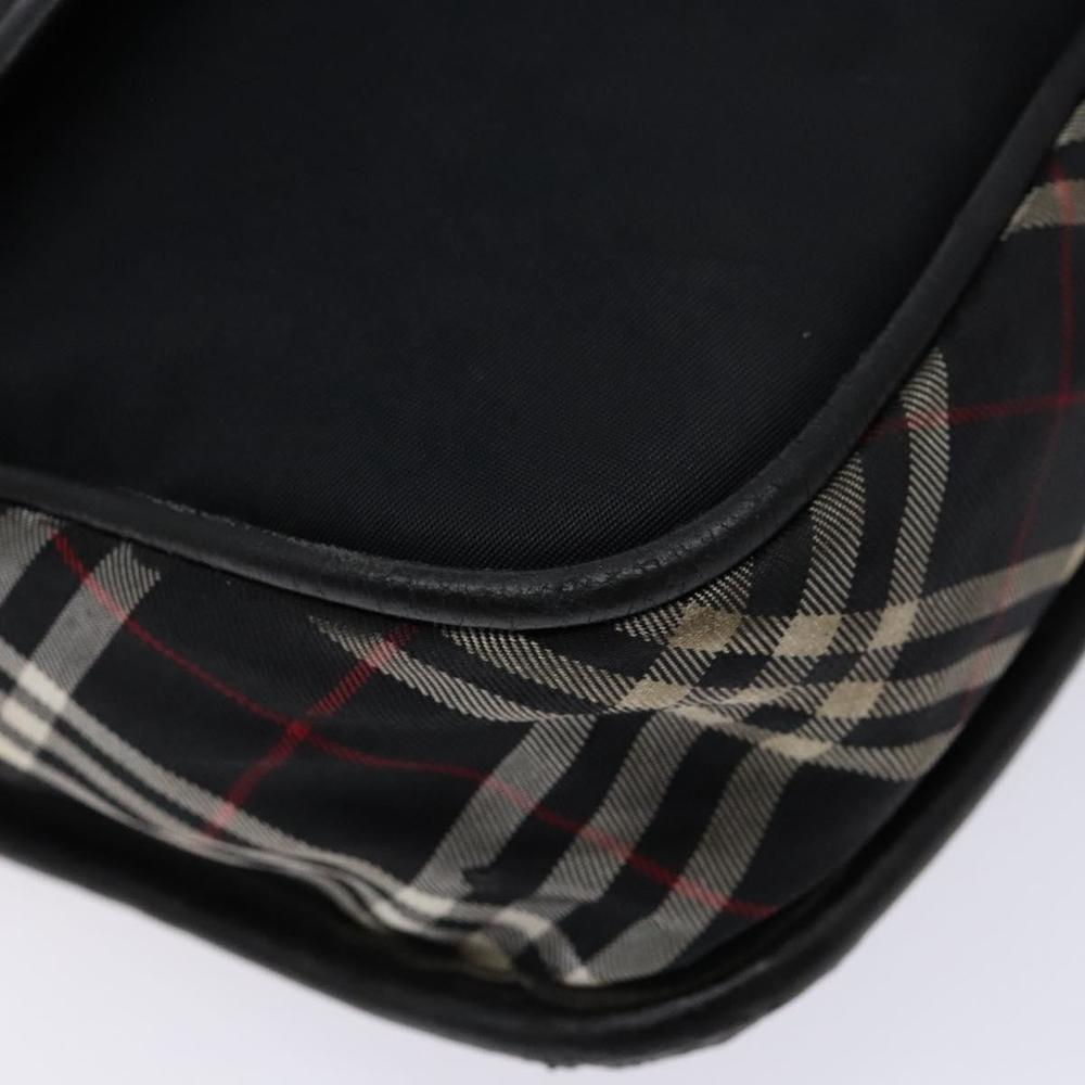 BURBERRY Black Label Shoulder Bag Nylon Black Silver Auth bs28327 - Picture 15 of 16